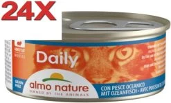 Almo Nature Dailymenu – Kattenvoer Blik – Mousse Oceaanvis – 24x85gr