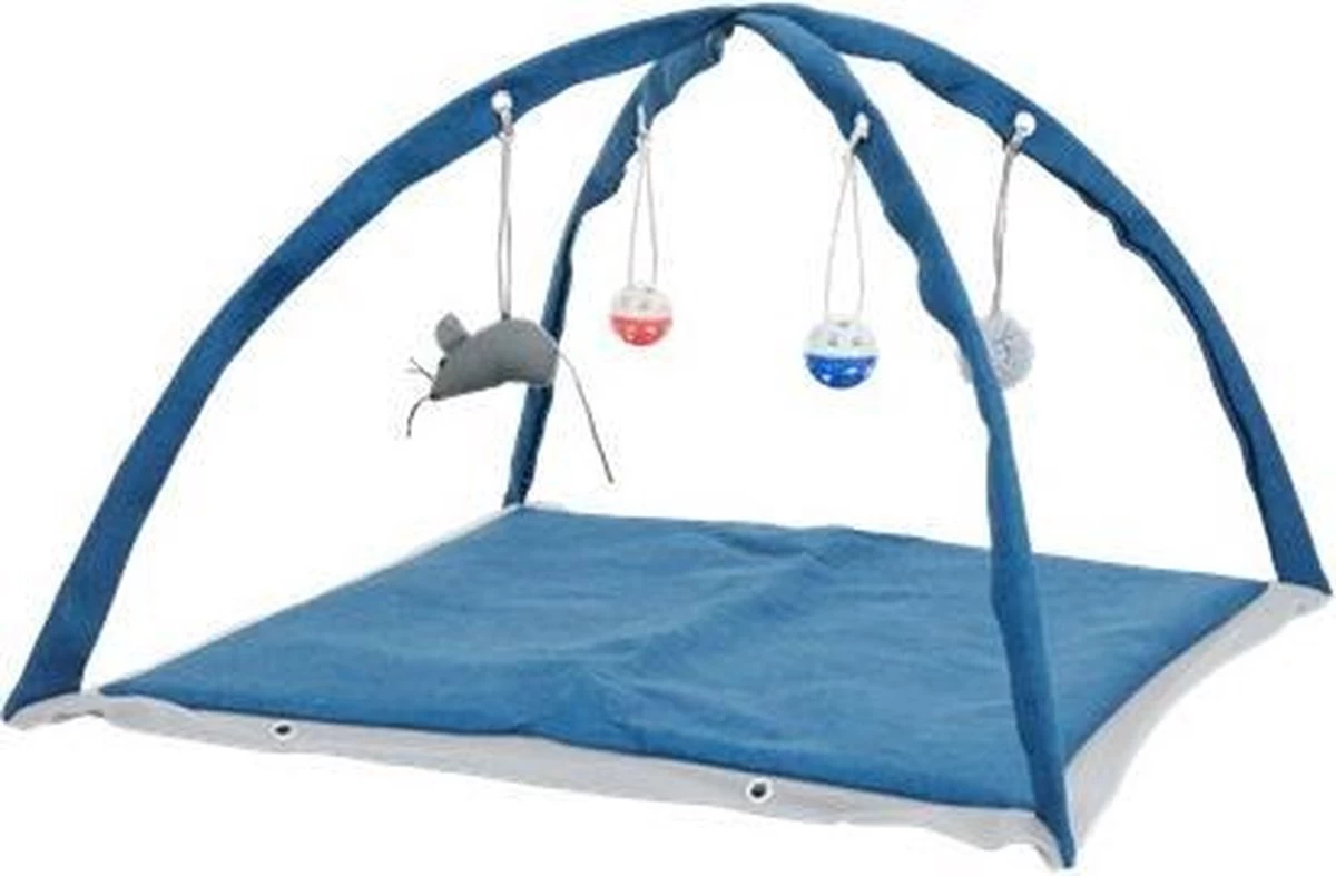 Kattenspeelkleed™ – Speelkleed Voor Katten – Katten Speelgoed – (Donker)blauw 1 Kattenspeelkleed™ – Speelkleed Voor Katten – Katten Speelgoed – (Donker)blauw