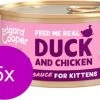 5x Edgard & Cooper Kitten Chunks Kip & Eend – Kattenvoer – 85g