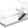 EnNELA Draadkubus Kooi Met Loft Voor Cavia 4 X 2 X 1 C&C Cage Wit