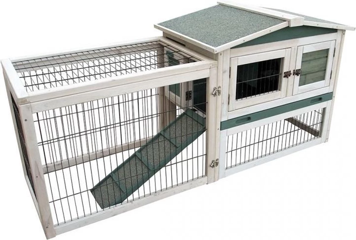 Duvo+ Woodland Konijnenhok Lambert Cottage 155x53x70cm 1 Duvo+ Woodland Konijnenhok Lambert Cottage 155x53x70cm