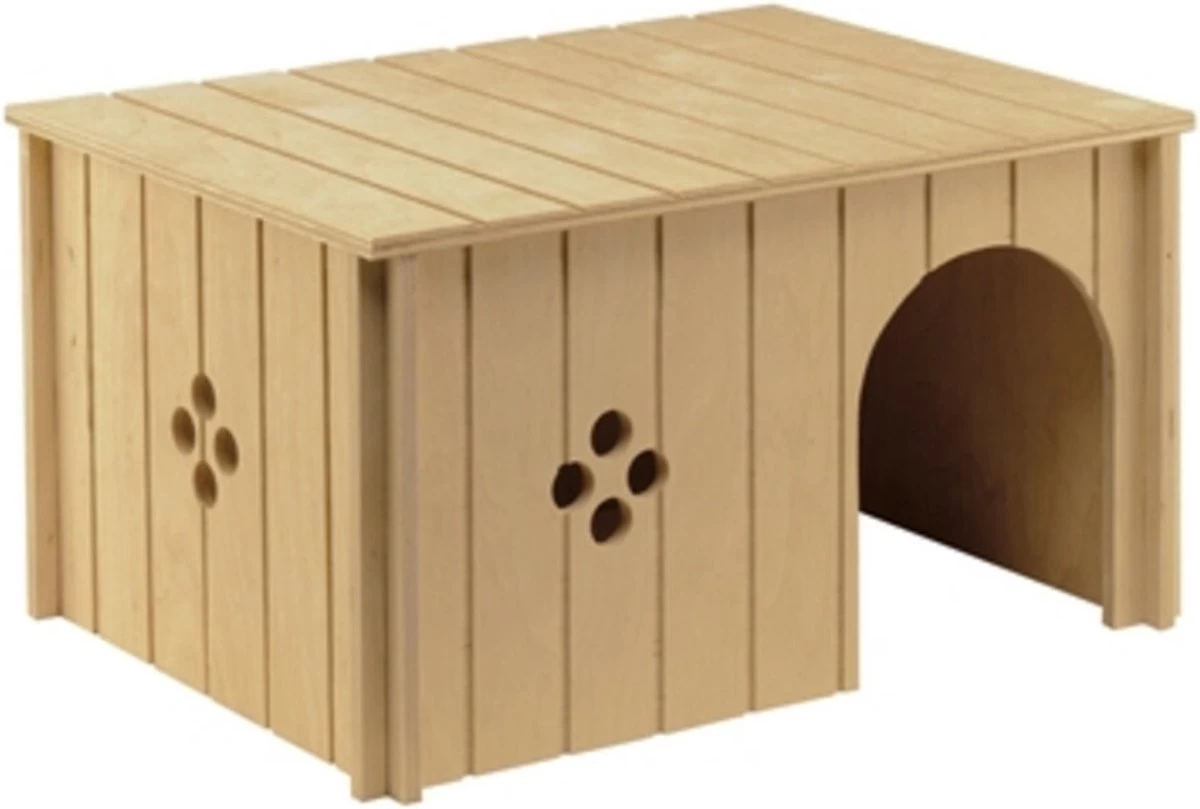 Ferplast Knaaghuis Sin 4647 Hout (37X27,5X20 CM) 1 Ferplast Knaaghuis Sin 4647 Hout (37X27,5X20 CM)