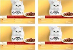 4x Gourmet Gold – Fijne Hapjes Multipack – Kattenvoer – 12x85g