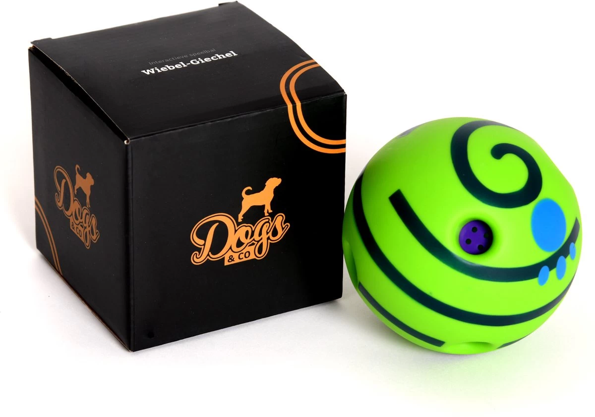 Dogs&Co Interactieve Speelbal – Wiebel-Giechel Speelbal Voor De Hond 14cm 1 Dogs&Co Interactieve Speelbal – Wiebel-Giechel Speelbal Voor De Hond 14cm
