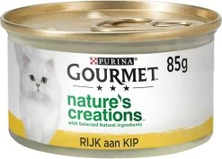 Gourmet Nature’s Creations – Kattenvoer Natvoer – Kip – 24 X 85