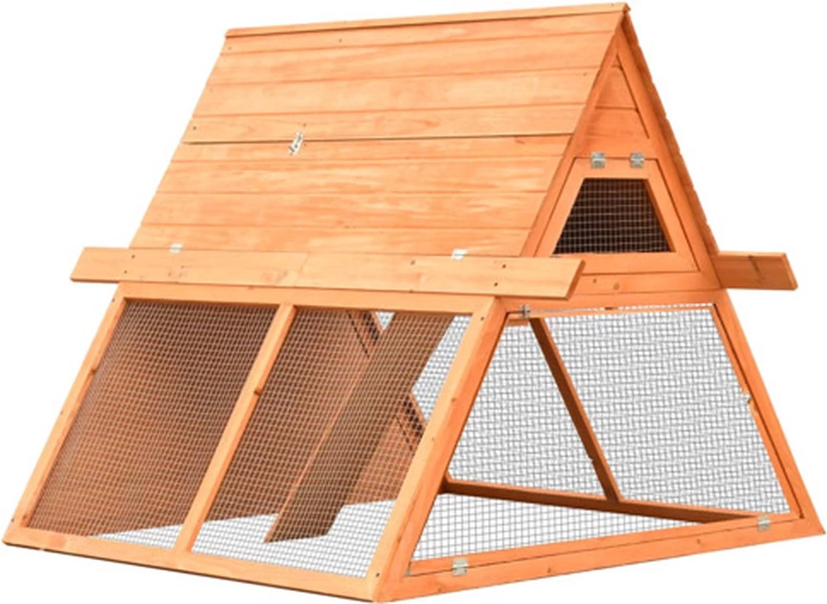 VidaXL Konijnenhok 152x128x108 Cm Massief Grenen- En Vurenhout 1 VidaXL Konijnenhok 152x128x108 Cm Massief Grenen- En Vurenhout