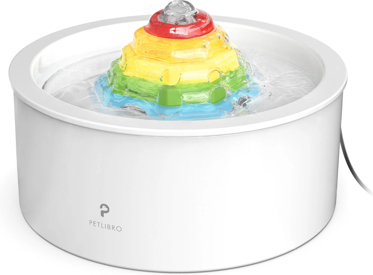 Petlibro – Regenboog Fontijn – Keramiek 1 Petlibro – Regenboog Fontijn – Keramiek