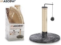 Krabpaal Met Speeltje – Katten – Mascow – Grijs