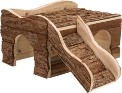 Trixie Huis Ineke 2 Uitgangen Konijn Schorshout 50X38X25 CM