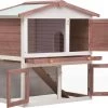 VidaXL Konijnenhok Voor Buiten Met 3 Deuren Hout Bruin