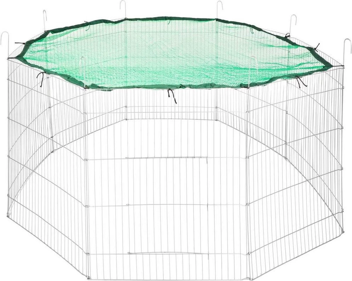 Tectake – Kooi Voor Kleine Dieren Incl Veiligheidsnet Ø 204cm – 402395