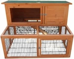Topmast Konijnenkooi Buitenhok Konijnenhok – LUPUS 126 X 88 X 90 Cm
