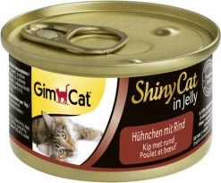 Gimcat Shinycat In Jelly Kip / Rund Kattenvoer 70 Gr