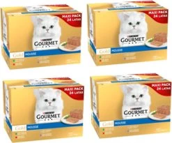 4x Gourmet Gold – Mousse Rund Multipack – Kattenvoer – 24x85g
