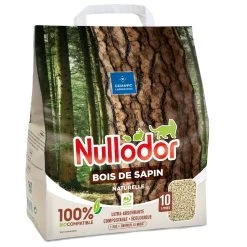 Dubbelpak 2x10l Nullodor Kattenbakvulling Bois De Sapin Cat