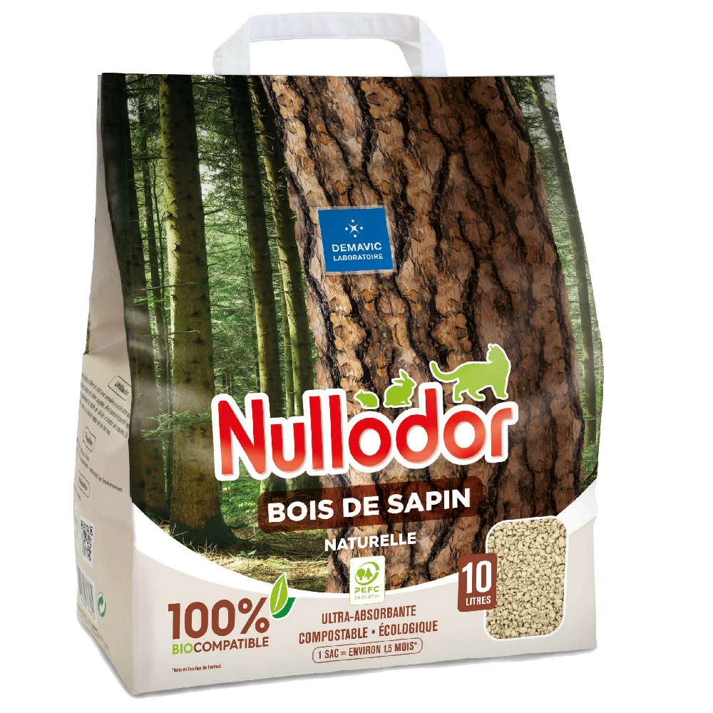 Dubbelpak 2x10l Nullodor Kattenbakvulling Bois De Sapin Cat 1 Dubbelpak 2x10l Nullodor Kattenbakvulling Bois De Sapin Cat