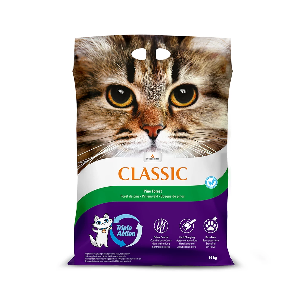 14kg Intersand Classic Kattenbakvulling Dennenbos Kat 1 14kg Intersand Classic Kattenbakvulling Dennenbos Kat