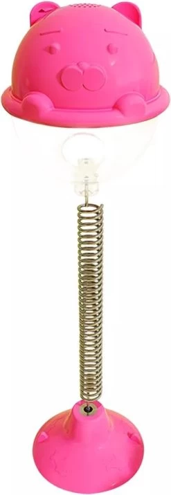 Speelgoed Met Zuignap Voor Katten In De Vorm Van Een Bal / Kattenspeeltje / Speeltje Voor Poesjes & Katten / Kattenspeelgoed – Kattenspeeltjes – Roze