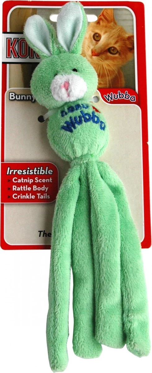 Kong Wubba Konijn – Speelmuis – 234 X 138 X 26 Mm 1 Kong Wubba Konijn – Speelmuis – 234 X 138 X 26 Mm