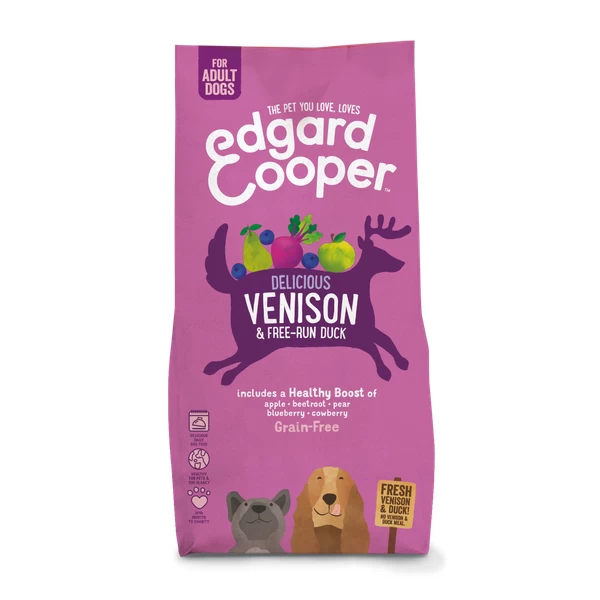 Edgard & Cooper Edgard&Cooper Delicious Venison Adult Hert&Eend&Appel – Hondenvoer – 12 Kg Graanvrij 1 Edgard & Cooper Edgard&Cooper Delicious Venison Adult Hert&Eend&Appel – Hondenvoer – 12 Kg Graanvrij