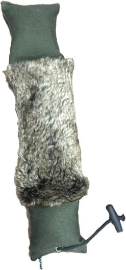 Honden Dummy Konijn 3-dlg Universeel 1000grams Canvas Groen Met Kunstvacht – Jachttraining – Oefen Dummie