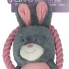Bunny Puppy Ropey Swing – Hondenknuffel – Kalmerend – Grijs – 9 X 18 X 6,5 Cm