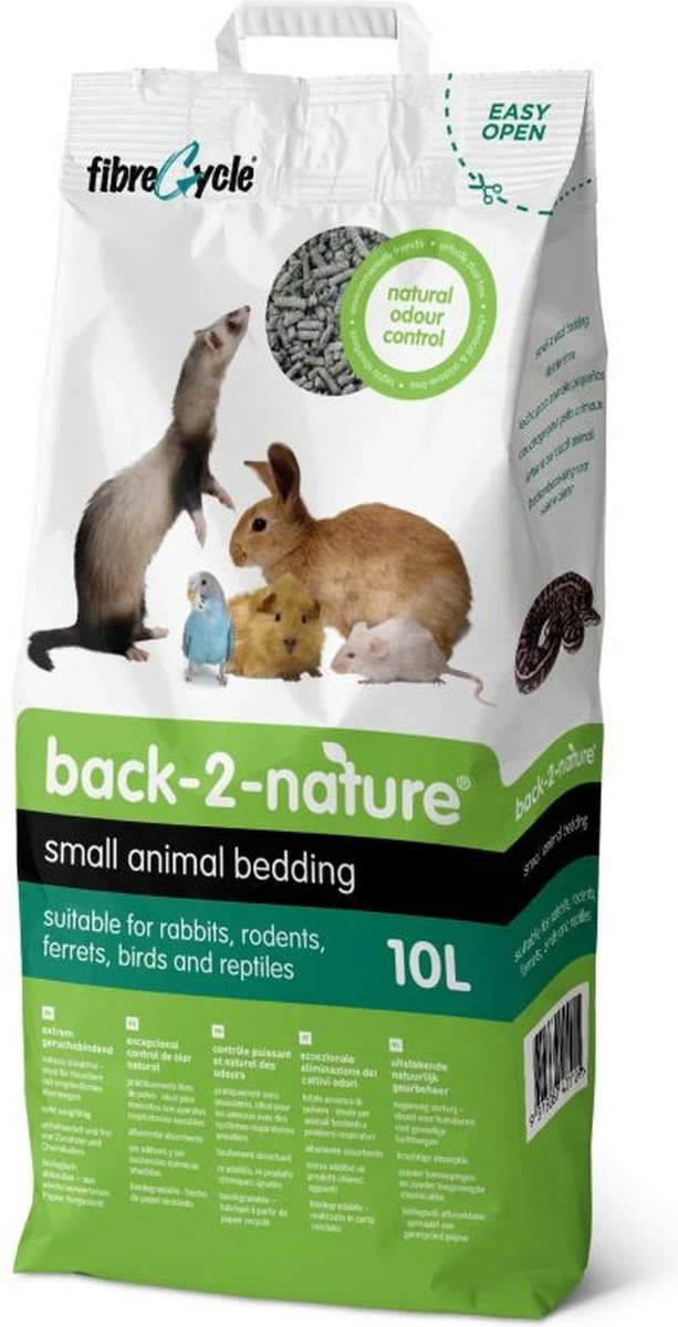 Back-2-Nature Bedding – Bodembedekking Knaagdieren – 10L 1 Back-2-Nature Bedding – Bodembedekking Knaagdieren – 10L