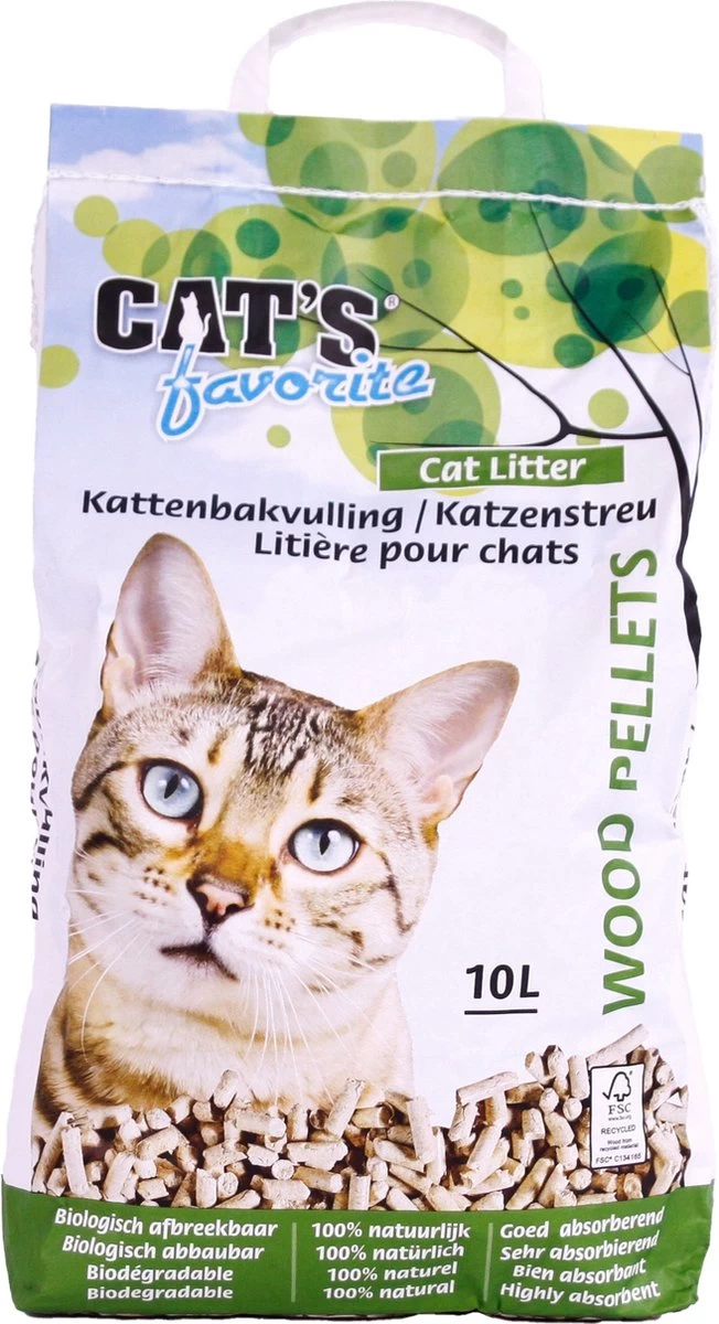 10 Ltr Cat’s Favorite Houtkorrels Kattenbakvulling 1 10 Ltr Cat’s Favorite Houtkorrels Kattenbakvulling
