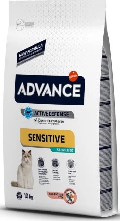 Advance – Cat Sterilized Sensitive Salmon – Kattenvoer – 10 Kg