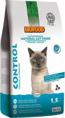 4x BF Petfood Kattenvoer Control 1,5 Kg