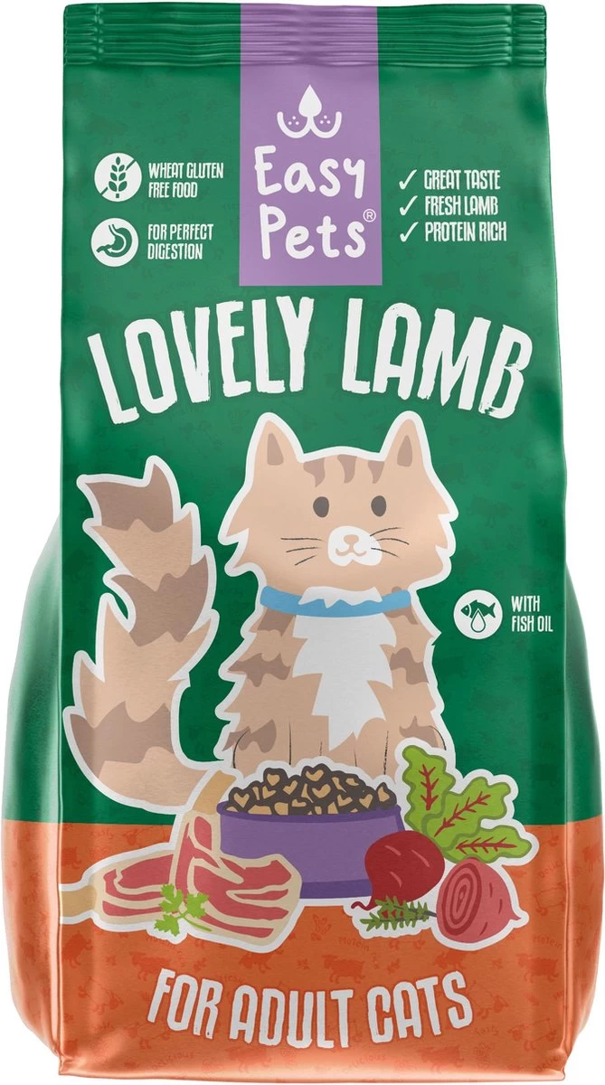 Easypets Lovely Lamb Adult Kattenvoer (1,5 KG) 1 Easypets Lovely Lamb Adult Kattenvoer (1,5 KG)