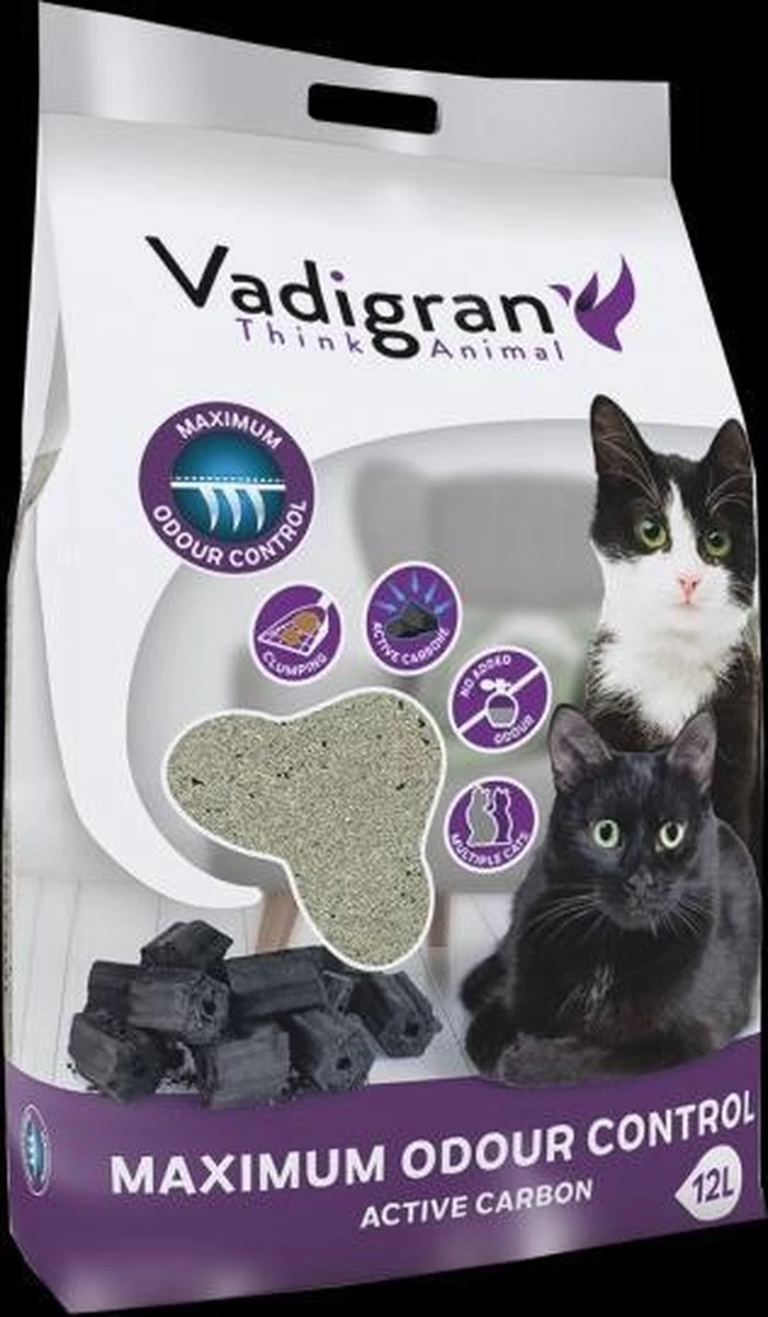 Vadigran Maximum Odour Control Kattengrit 12kg 1 Vadigran Maximum Odour Control Kattengrit 12kg