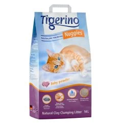 Tigerino Nuggies Kattenbakvulling – Babypoedergeur – Dubbelpak: 2 X 14 L