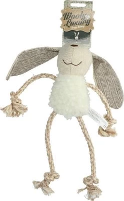 Wooly Luxury Ropy Konijn Wit