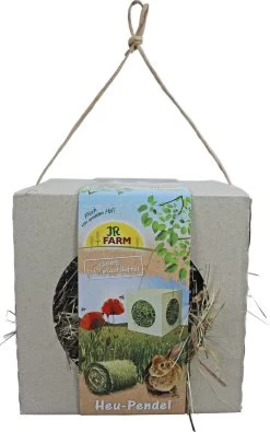 JR Farm – Knaagdier Hangbare Hooi Kubus – 19,5 X 19,5 X 19,5 Cm – 230 Gram