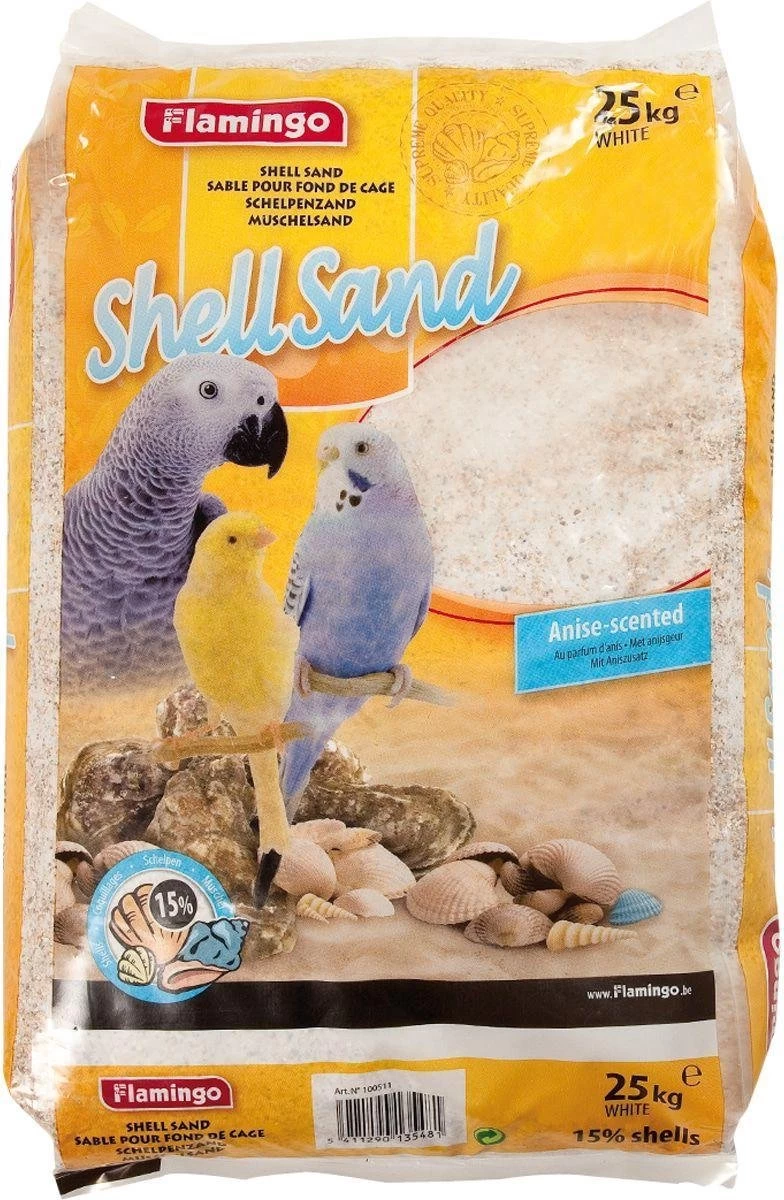 Flamingo Vogel Schelpenzand – 25 Kg 1 Flamingo Vogel Schelpenzand – 25 Kg