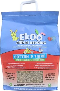 Bodembedekker – Ekoo Animal Bedding Cotton And Fibre – Zacht En Luchtig – 30 Liter