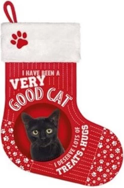 Plenty Gifts Kerstsok Katten Black Cat
