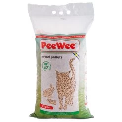 2x 9kg PeeWee Houtkorrels Kattenbakvulling Biologisch Afbreekbaar