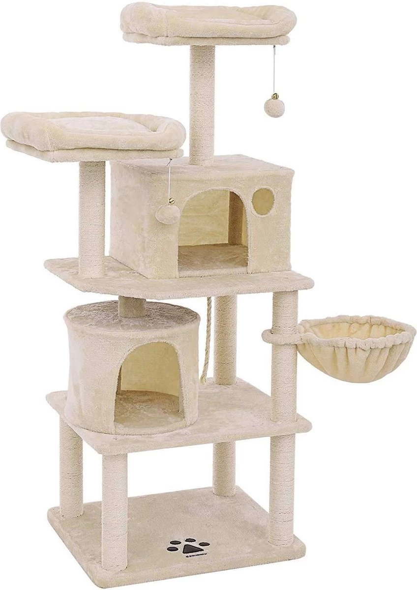 Nancy’s Klimboom Voor Katten – Krabpaal – Kattenhuis Met Hangmat – Kattenboom XL – Kattenhuis – Krabpaal – Krabpalen Voor Katten 1 Nancy’s Klimboom Voor Katten – Krabpaal – Kattenhuis Met Hangmat – Kattenboom XL – Kattenhuis – Krabpaal – Krabpalen Voor Katten