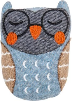 Jack And Vanilla Hondenknuffel – Knuffel Voor Honden – Gerecycleerde Wol – Uil Met Piep – 13 Cm