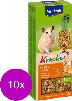 Vitakraft Hamster Kracker Honing 2 In 1 – 10 Stuks