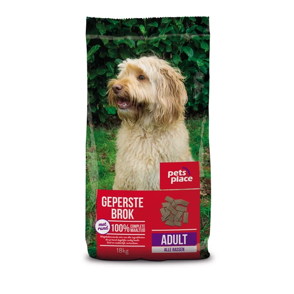 Pets Place Adult Geperste Brokken Gevogelte&Vlees – Hondenvoer – 18 Kg 1 Pets Place Adult Geperste Brokken Gevogelte&Vlees – Hondenvoer – 18 Kg