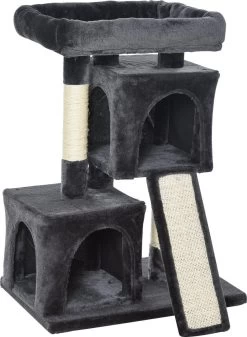 Medina Santa Barbara Krabpaal – Kattenbed – Speelboom – Klimgrot – Pluche – Donkergrijs