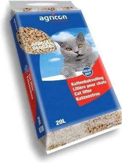 Kattenbakvulling ECO Wood Pellets Agricon – 20 Liter