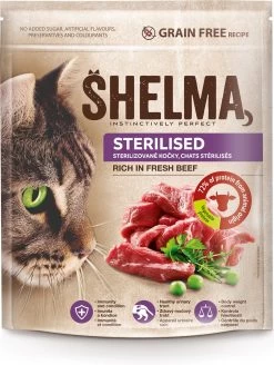 Shelma Kattenvoer – Kattenbrokken Rijk Aan Verse Rund – 5 X 750g