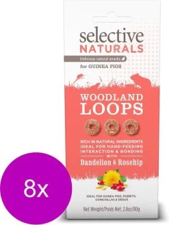 Supreme Selective Naturals Woodland Loops – Cavia – Snack – 8 X 80 Gr