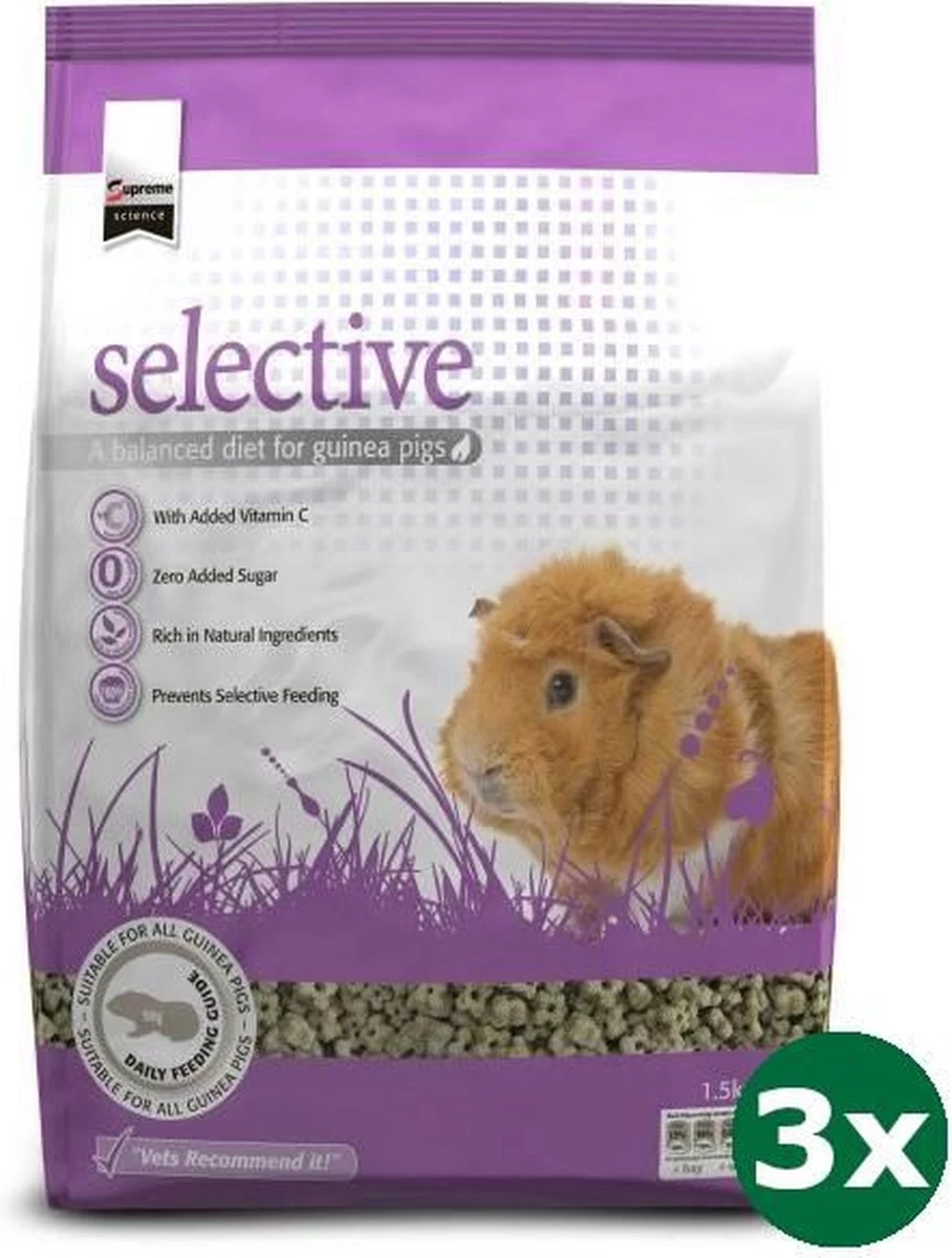 3×1,5 Kg Supreme Science Selective Guinea Pig 1 3×1,5 Kg Supreme Science Selective Guinea Pig