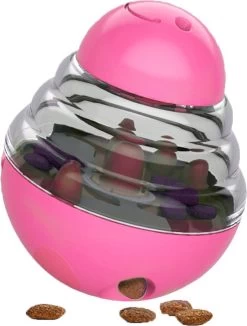 Snackbal Hond – Voerbal – Honden Speelgoed – Intelligentie – Speelbal – Verstelbaar – Roze