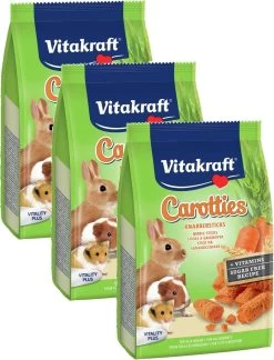 Vitakraft Carotties Knaagdier – Konijnensnack – 3 X Wortel 50 G